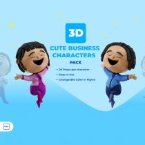 پک کاراکترهای سه بعدی تجا